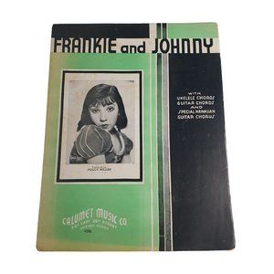 Frankie And Johnny 1935 Vintage Sheet Music Piano Voice Easy Listening